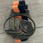 Die Medaille vom Medien Marathon in München am 15. Oktober 2000
