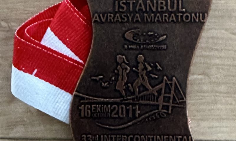 Medaille vom Istanbul Marathon am 16. Oktober 2011