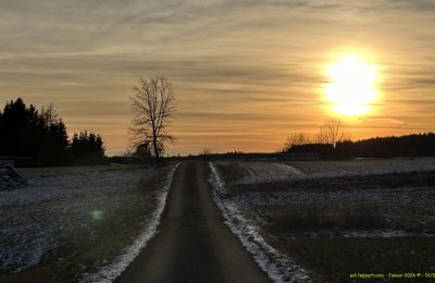 Sonnenuntergang bei Aixheim