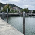 Bodmann Hafenpromenade - der See hat hostorisch wenig Wasser
