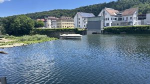 Schleuse im Neckar in Horb
